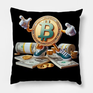 BITCOIN HODL IM A BIT RICH Pillow