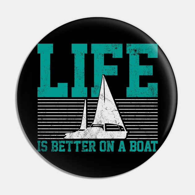 Sailboat Boat Sailing Boating Pin by KAWAIITEE