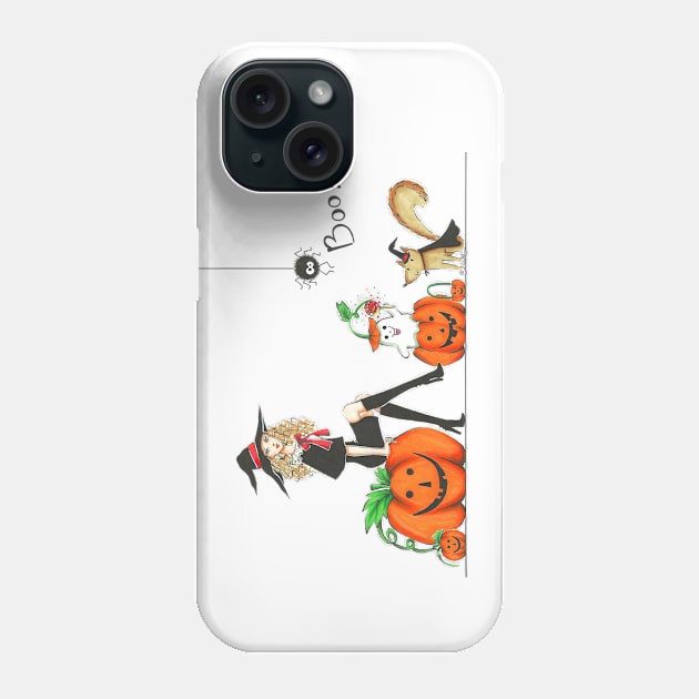 Boo! Phone Case by Ji Illustrator