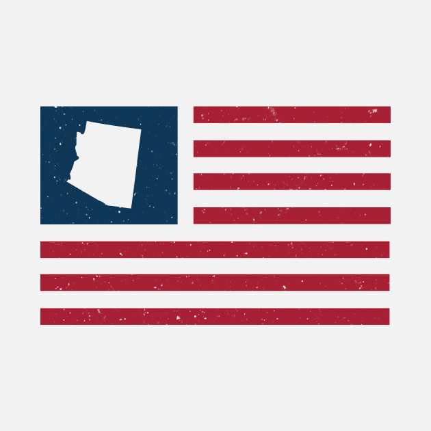 Vintage Arizona USA Flag // Retro American Flag Stars and Stripes by SLAG_Creative