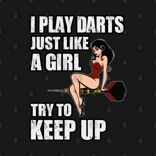 Funny Dart Sexy Pinup Girl Team Player Pub Gift by MrTeee