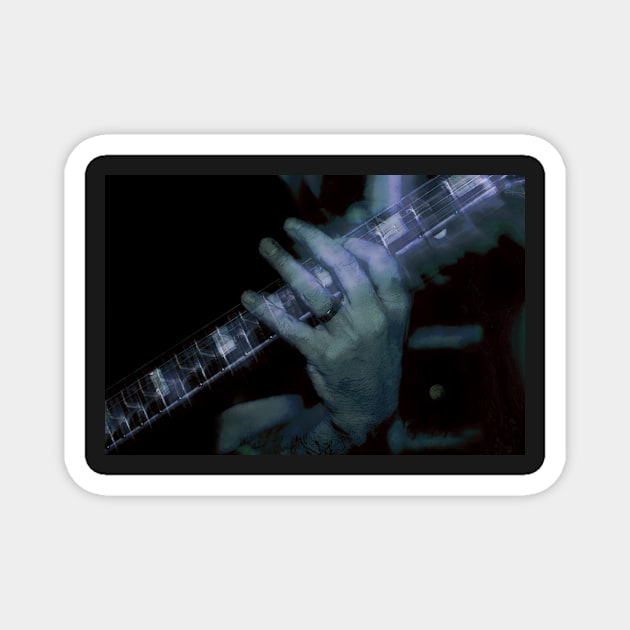 Guitar player 2 Magnet by johnwebbstock