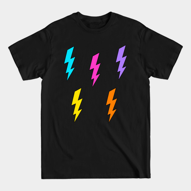 Discover Colorful Lightning Bolts - Lightning Bolt - T-Shirt