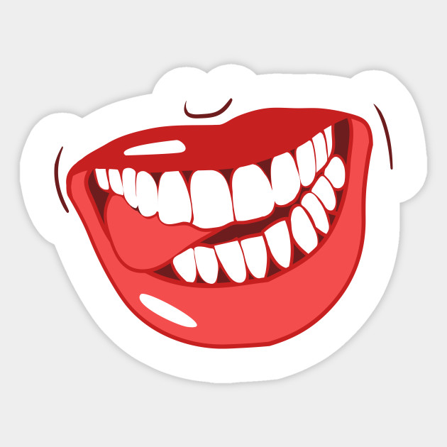 Sexy Hot Smiling Lips Sexy Smiling Sticker Teepublic