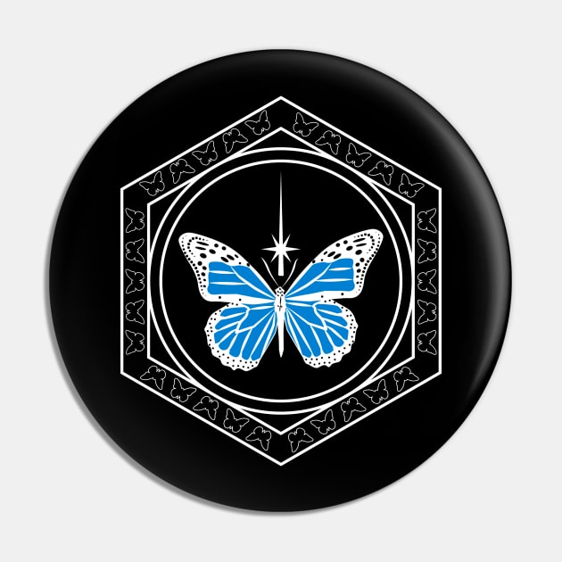 Butterfly Between Worlds Pin by LazyDayGalaxy