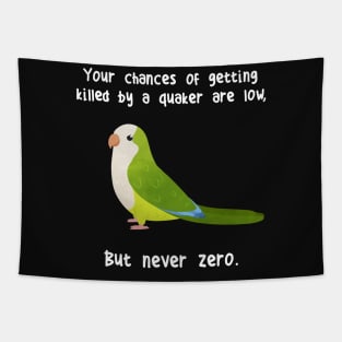 Never Zero Quaker Parrot Tapestry