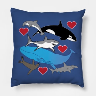 Marine life, wildlife gifts, Sealife Love Pillow