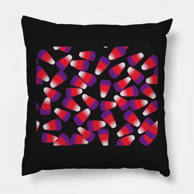 Sailor Mars Inspired Candy Corn Tile Pillow by ziafrazier