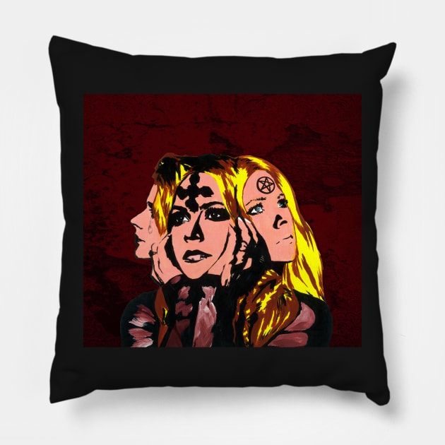 i fell in love with the devil Pillow by Mikexkish