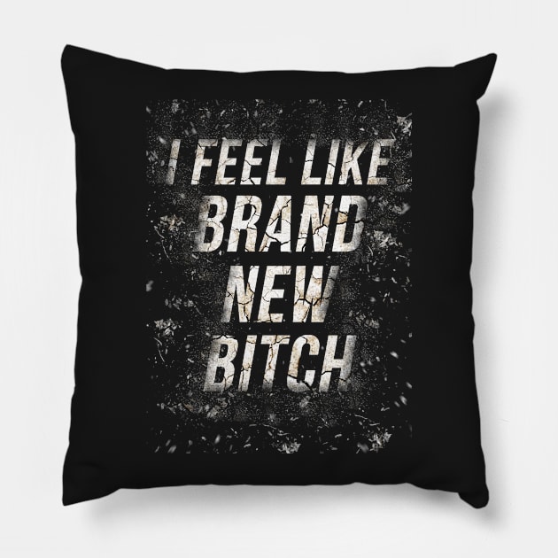 I feel like brand new bitch Pillow by astaisaseller