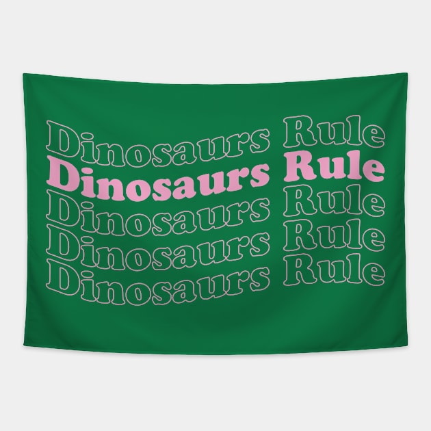 Dinosaurs Rule Tapestry by Parkwood Goods