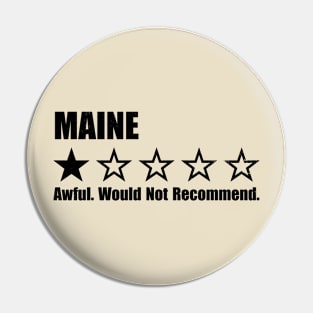 Maine One Star Review Pin