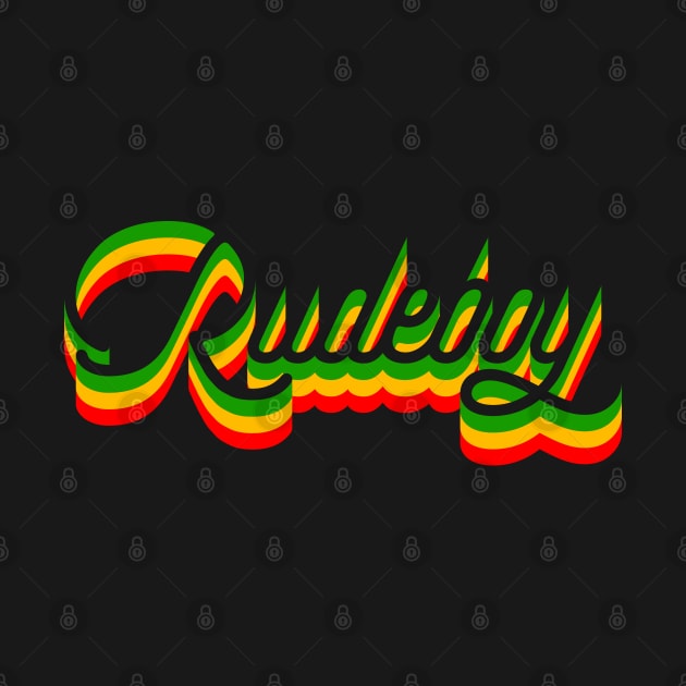 Rudeboy 3D Rasta Colors Reggae by rastauniversity