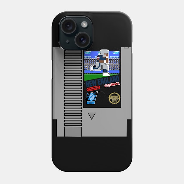 New England Football 8 bit cartridge design Phone Case by MulletHappens