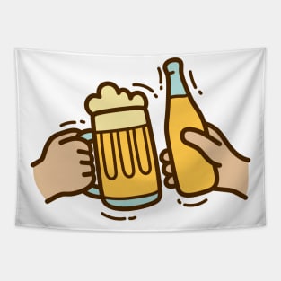 Beer Drink Cheer Tapestry