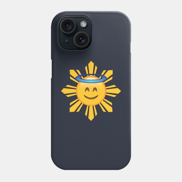 Good Filipino Sun Emoji with Halo Phone Case by SkarloCueva