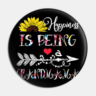 Happiness is being a grandmama mothers day gift Pin