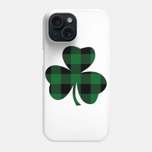 St. Patrick's Day Buffalo Green Plaid Lucky Shamrock Phone Case