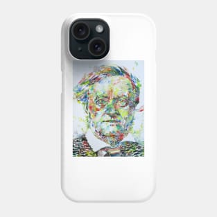 RICHARD WAGNER - watercolor portrait .2 Phone Case