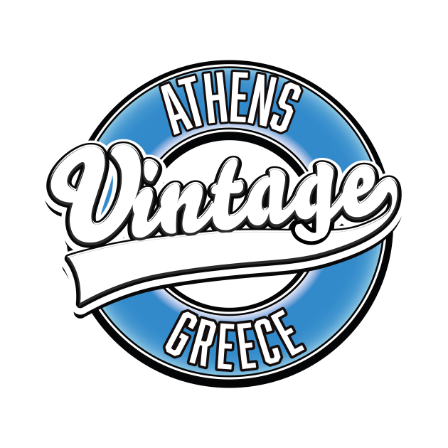 Athens Greece vintage logo by nickemporium1