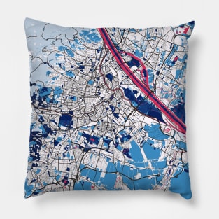 Vienna - Austria MilkTea City Map Pillow