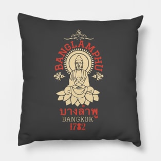 Vintage Bangkok Charm: Explore Banglamphu's Soul in Style Pillow