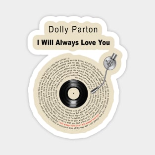 I WILL ALWAYS LOVE YOU LYRICS ILLUSTRATIONS Magnet