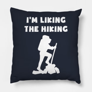 I'm liking the hiking white hike design Pillow