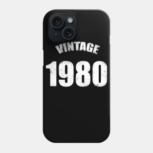 40th Birthday- Vintage 1980 40th Birthday Phone Case