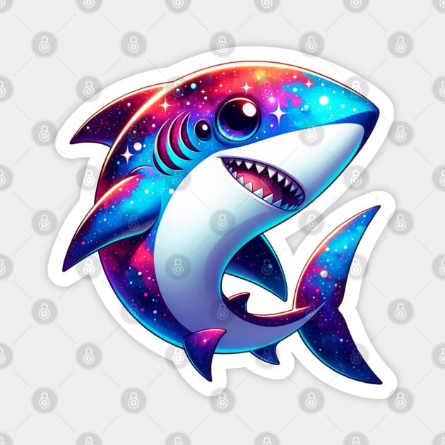 Cute Colorful Shark Magnet by Odetee