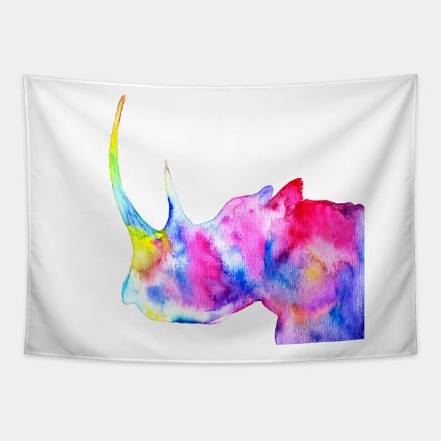 Rhinoceros Tapestry by Luba_Ost