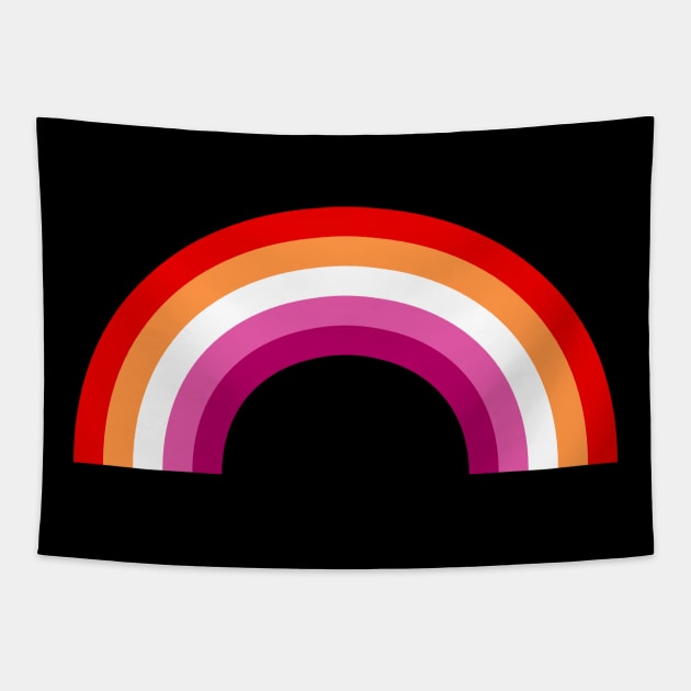 New Lesbian Pride Flag Rainbow Tapestry by brendalee