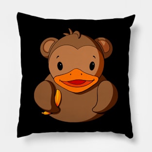 Monkey Rubber Duck Pillow