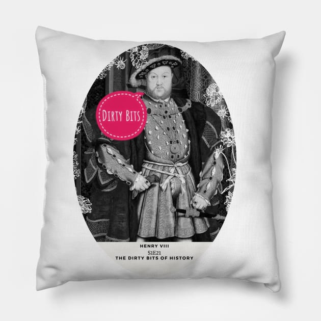 King Henry VIII Pillow by DirtyBits