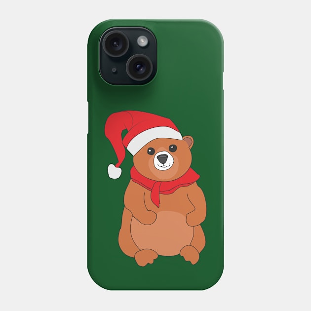 Christmas bear Phone Case by Alekvik