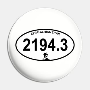 Appalachian Trail total Mileage Marathon style 2194.3k miles Pin