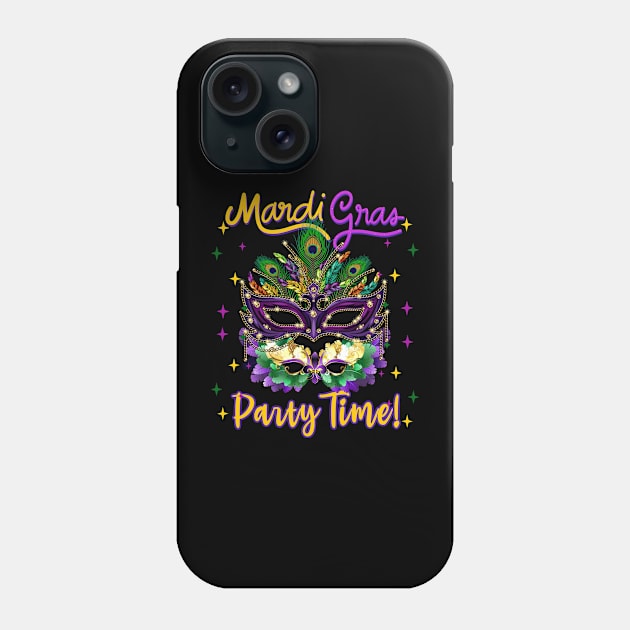 Mardi Gras Party Time! Phone Case by Mind Your Tee