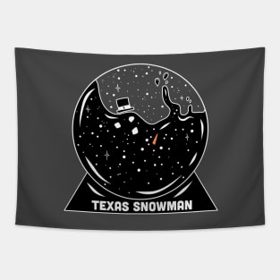 Texas Snowman Tapestry