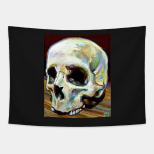 Spooky Gothic Skull by Robert Phelps Tapestry
