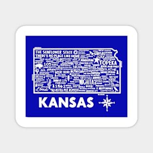 Kansas Map Magnet