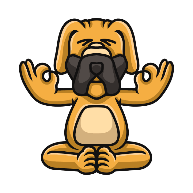 meditation dog by Tlatous