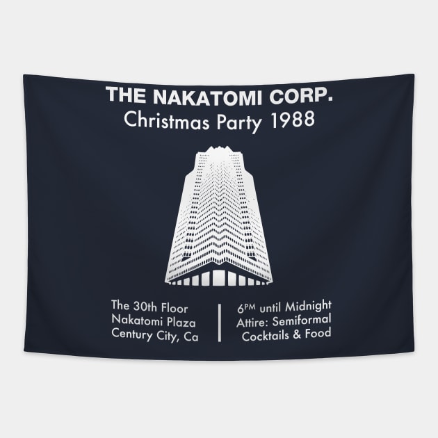 Nakatomi Plaza 1988 Tapestry by teeteet