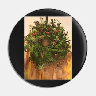 Hanging Christmas Wreath Pin