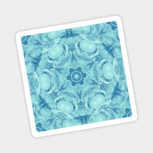 Bubbling to the surface in baby blue Magnet