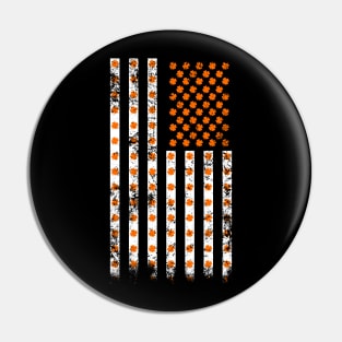 American Shamrock Flag (Orange) Pin