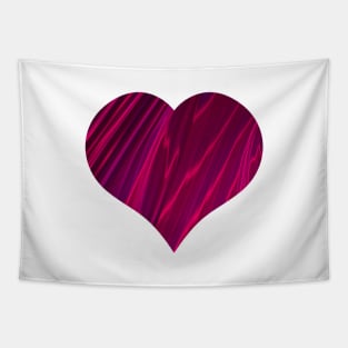 Fractal Romance and Love Heart Series Satin Fuchsia Kisses Tapestry