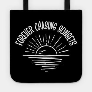 Forever Chasing Sunsets | Vintage Summer Vacation Tote