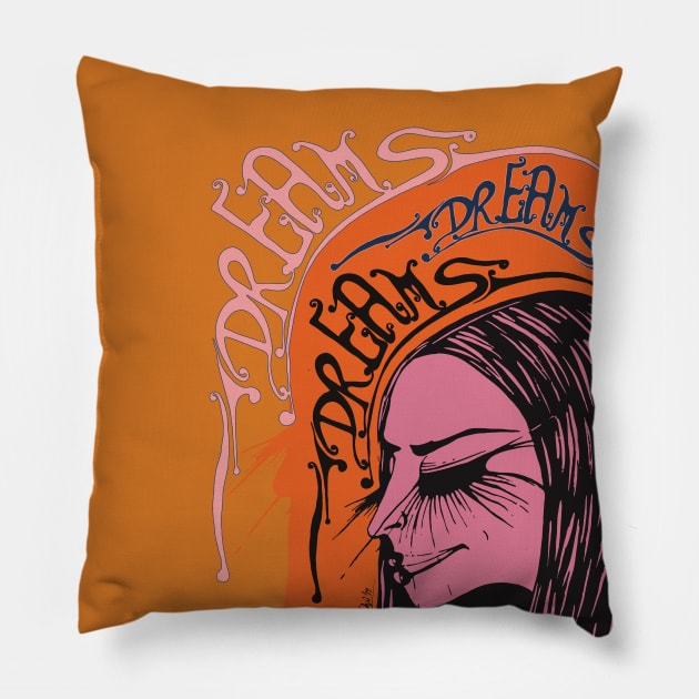 Dreams within Dreams Pillow by EshiPaints