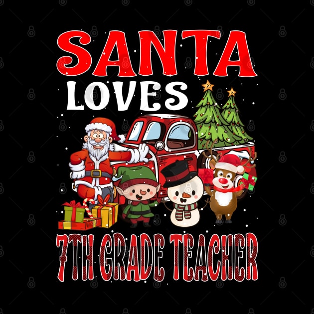 Santa Loves 7Th Grade Teacher by intelus