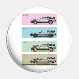 Back to the Future - Delorean x 4 Pin